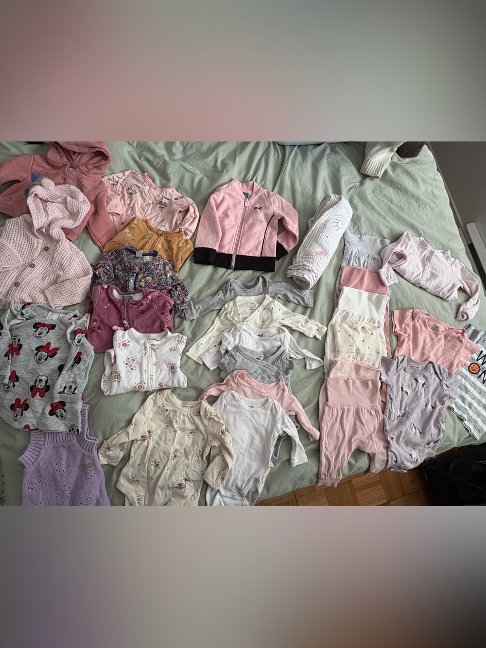 Bundles of 28x pieces 0-6 months H&M, souris mini, petit lem